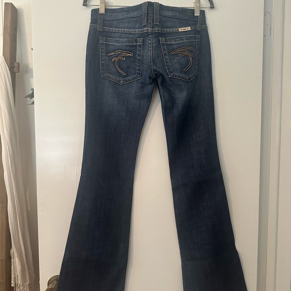 Frankie B. Vintage Blue Flare Wide Leg Jeans